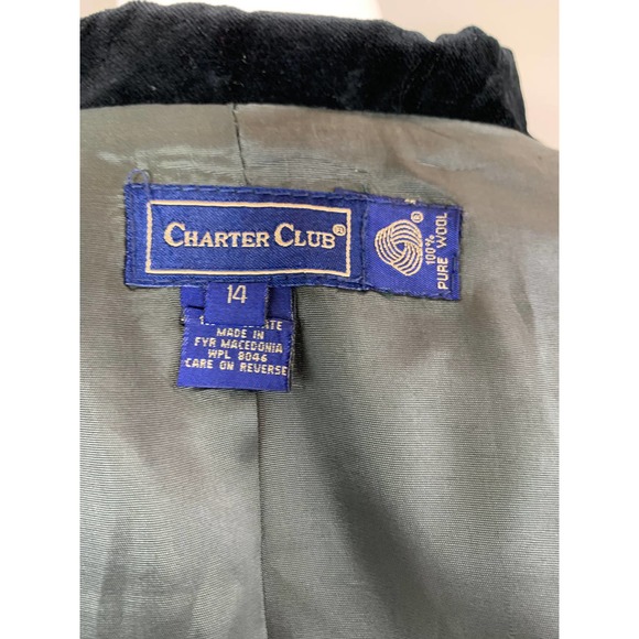 Vintage 90s Gray Wool Black Velvet Military Blazer SteamPunk Goth Fall Winter - Picture 9 of 10